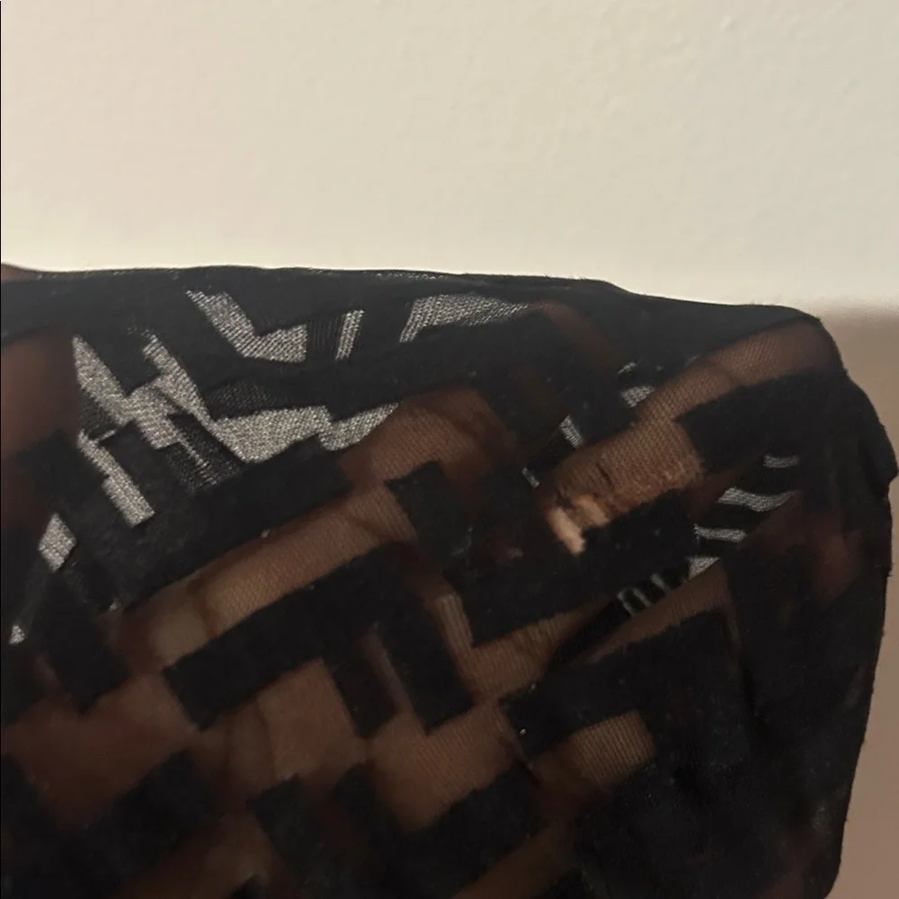Fendi Black Geometric Tights (box & price tags included) - Picture 5 of 8